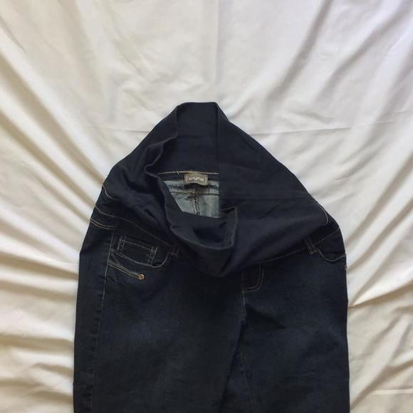 🔴𝗕𝗢𝗚𝗢🔴thyme maternity size 10 medium womens jeans - Picture 2 of 16